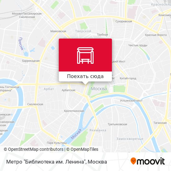 Карта Метро "Библиотека им. Ленина"