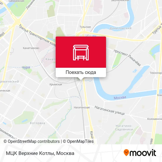 Карта МЦК Верхние Котлы