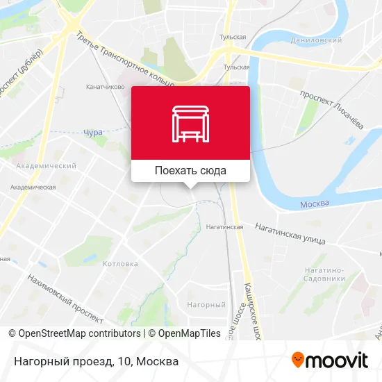 Карта Нагорный проезд, 10