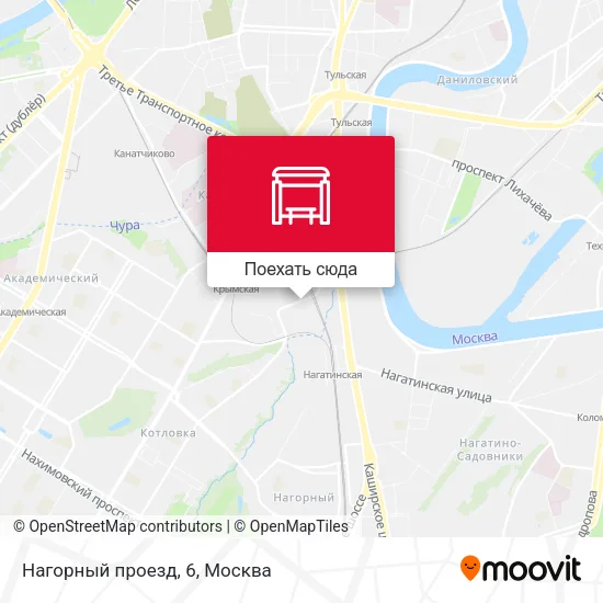 Карта Нагорный проезд, 6