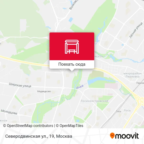 Карта Северодвинская ул., 19