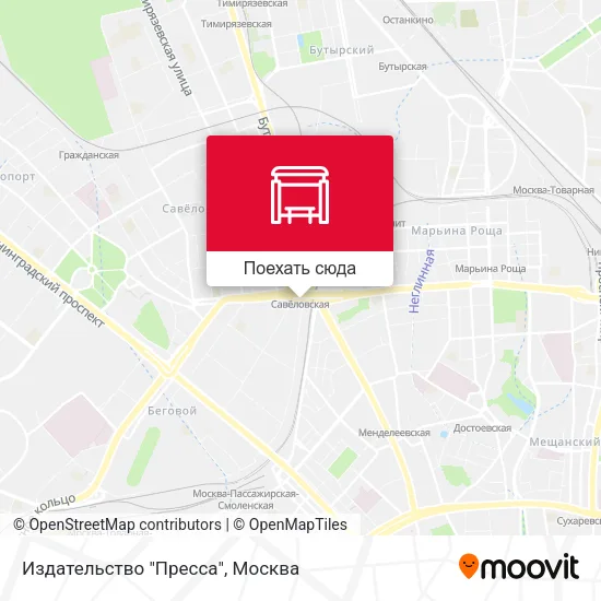 Карта Издательство "Пресса"
