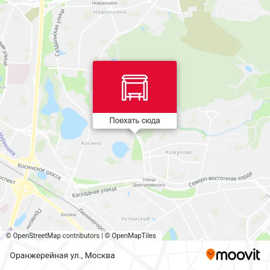 Карта Оранжерейная ул.
