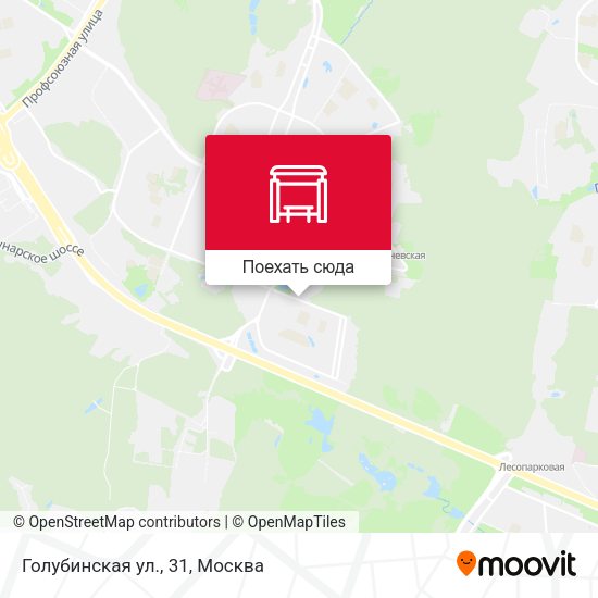 Карта Голубинская ул., 31
