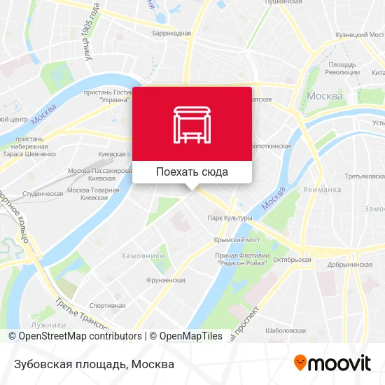 Карта Зубовская площадь