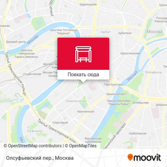 Карта Олсуфьевский пер.