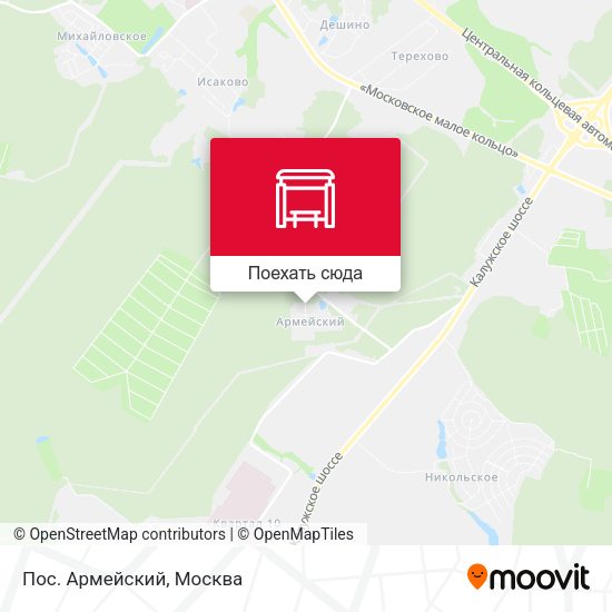 Карта Пос. Армейский