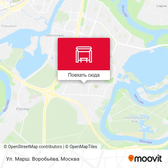 Карта Ул. Марш. Воробьёва