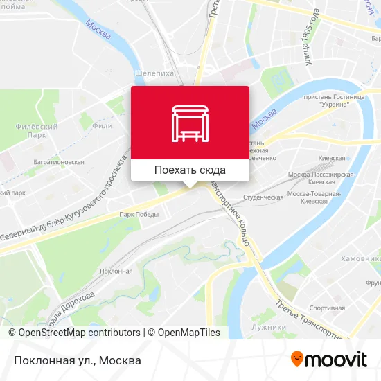 Карта Поклонная ул.