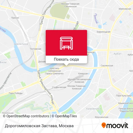 Карта Дорогомиловская Застава