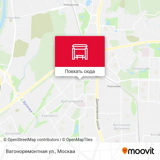 Карта Вагоноремонтная ул.