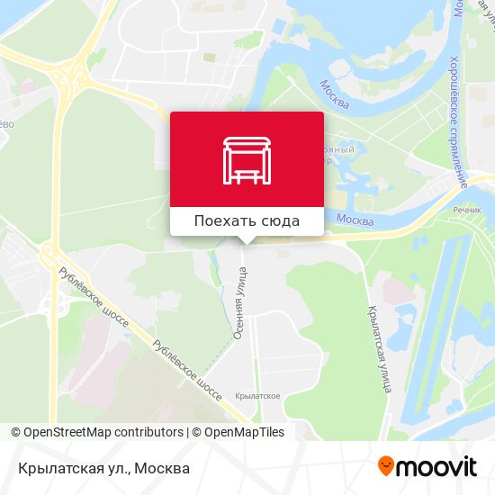 Карта Крылатская ул.
