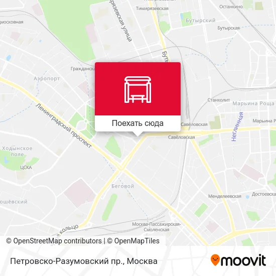 Карта Петровско-Разумовский пр.