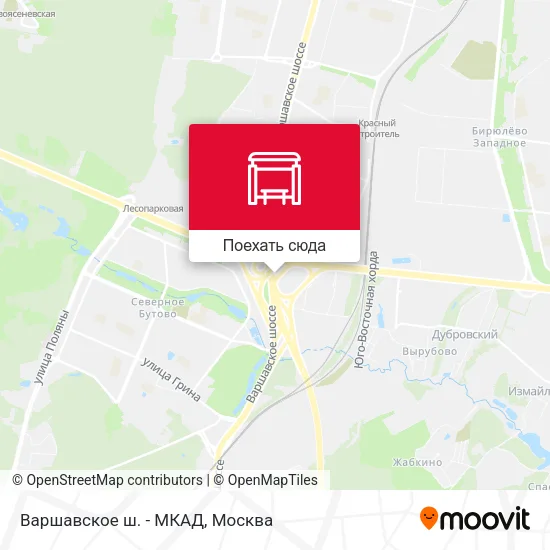 Карта Варшавское ш. - МКАД