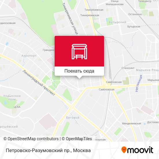 Карта Петровско-Разумовский пр.