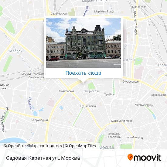 Карта Садовая-Каретная ул.