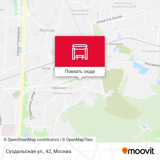 Карта Суздальская ул., 42