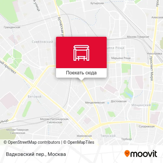 Карта Вадковский пер.