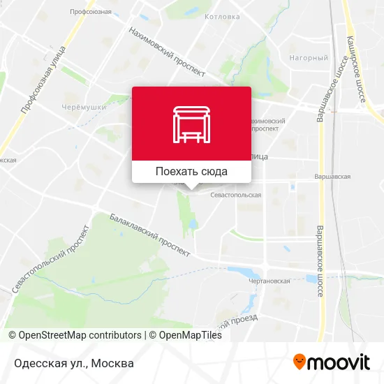 Карта Одесская ул.