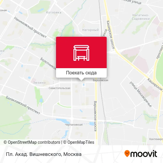 Карта Пл. Акад. Вишневского