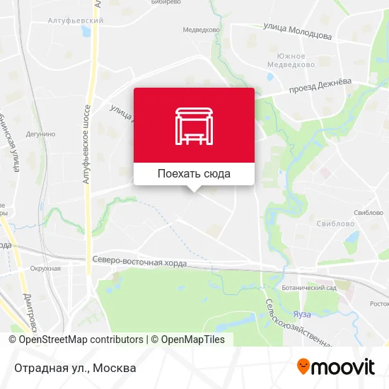 Карта Отрадная ул.