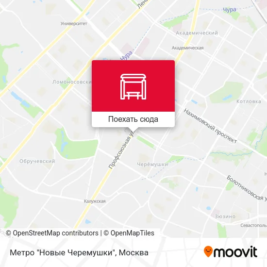 Карта Метро "Новые Черемушки"