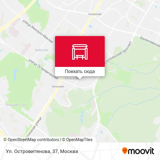 Карта Ул. Островитянова, 37