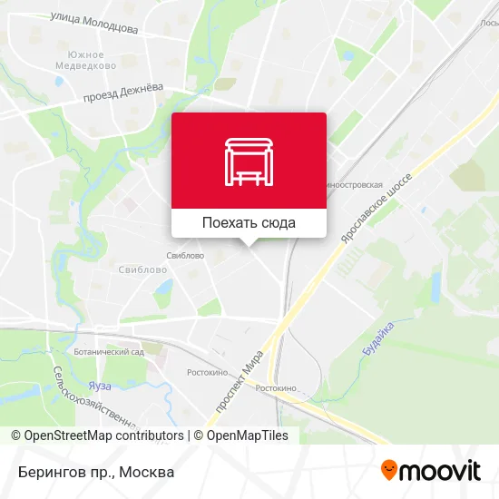 Карта Берингов пр.