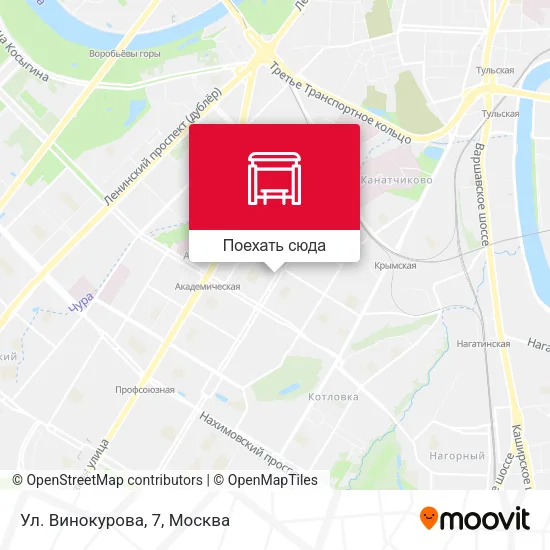 Карта Ул. Винокурова, 7