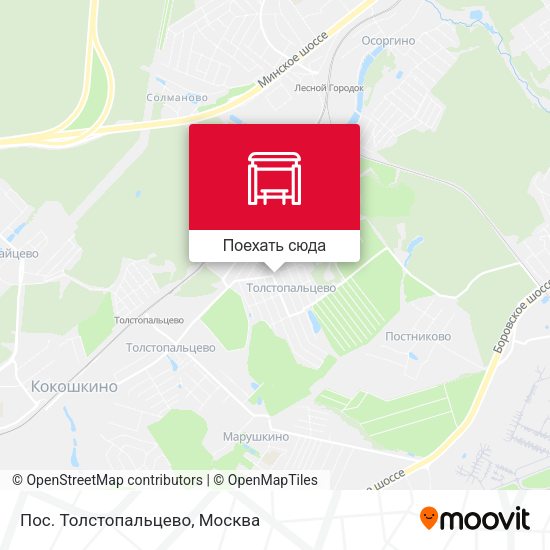 Карта Пос. Толстопальцево