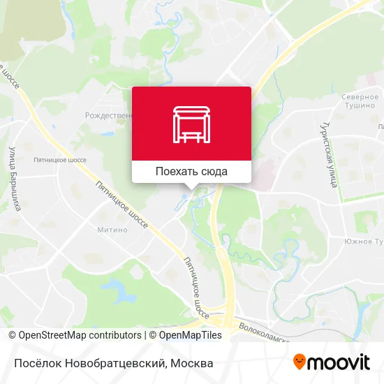 Карта Посёлок Новобратцевский