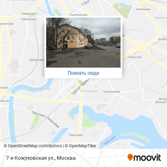 Карта 7-я Кожуховская ул.
