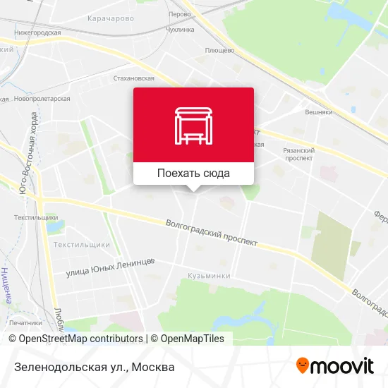 Карта Зеленодольская ул.