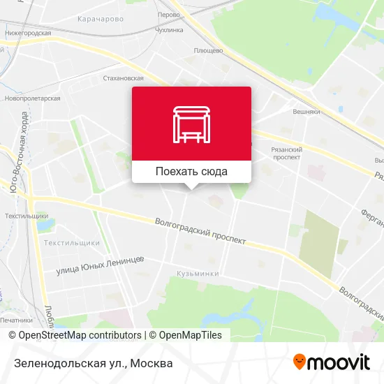 Карта Зеленодольская ул.