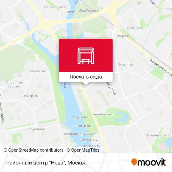 Карта Районный центр "Нева"