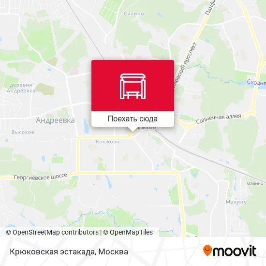Карта Крюковская эстакада