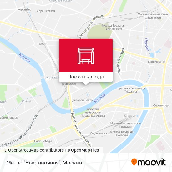 Карта метро выставочная москва