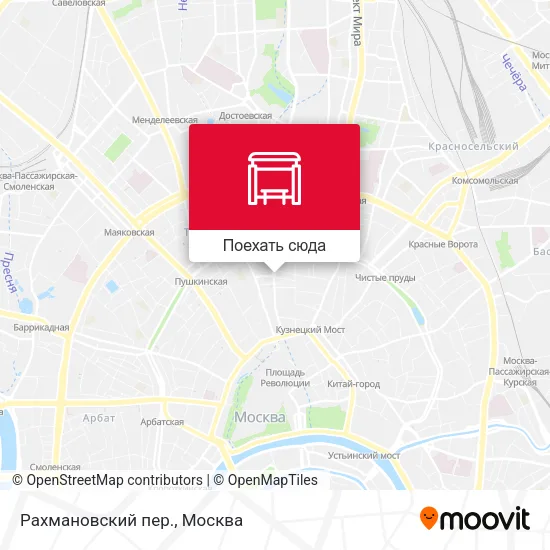 Карта Рахмановский пер.