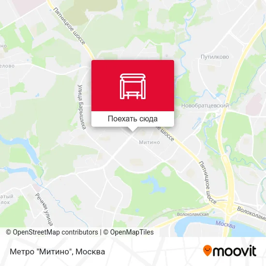 Карта Метро "Митино"