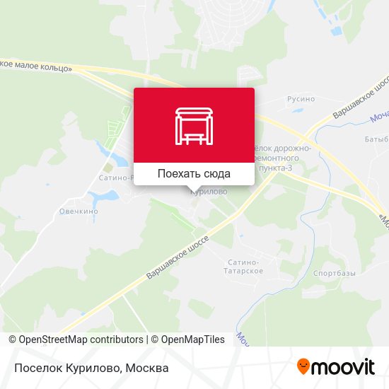 Карта Поселок Курилово
