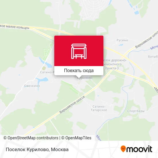 Карта Поселок Курилово