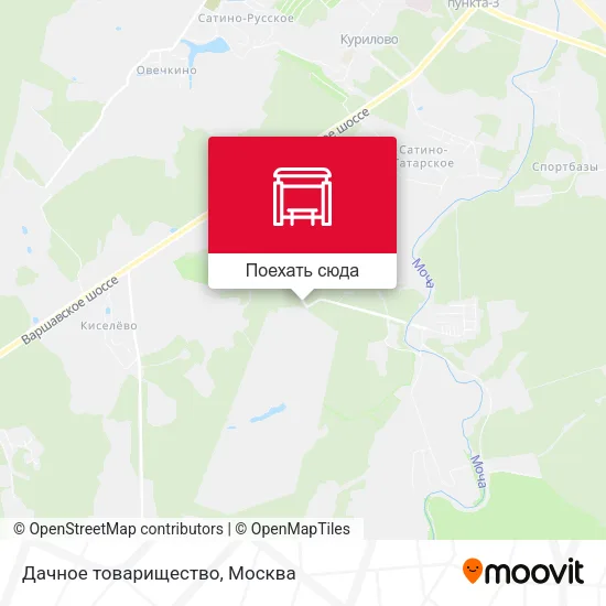 Карта Дачное товарищество