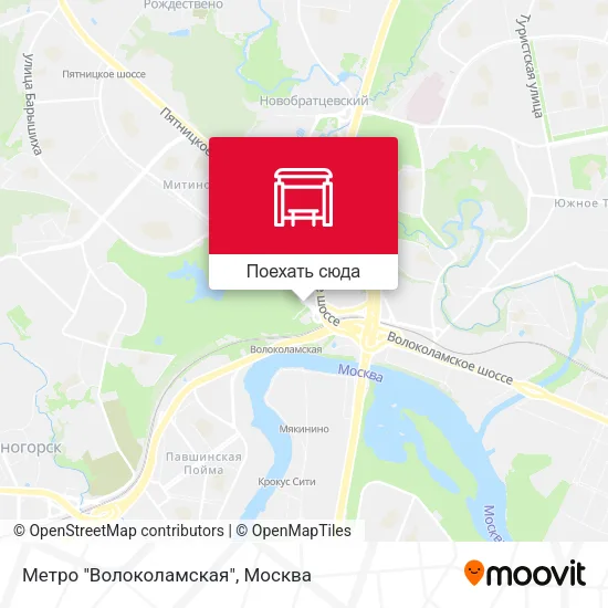 Карта Метро "Волоколамская"