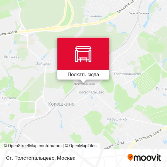 Карта Ст. Толстопальцево