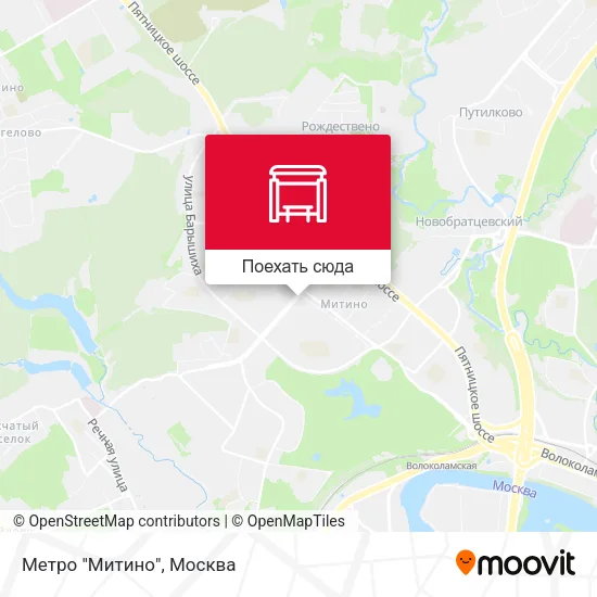 Карта Метро "Митино"