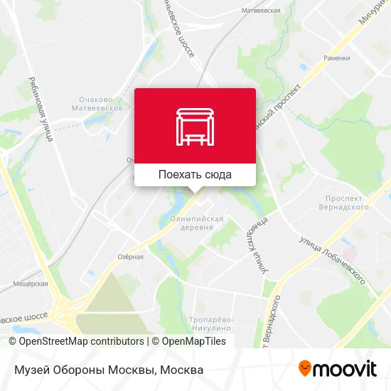Карта Музей Обороны Москвы