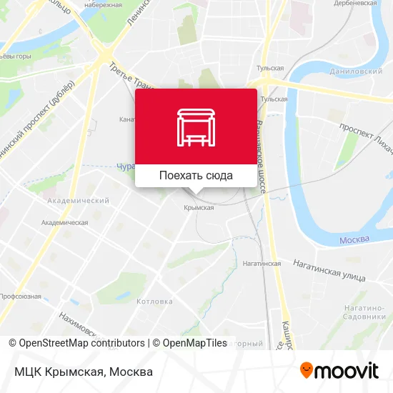 Карта МЦК Крымская