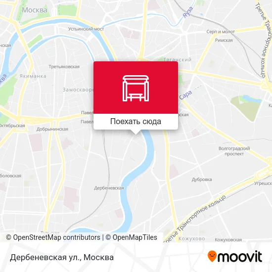 Карта Дербеневская ул.