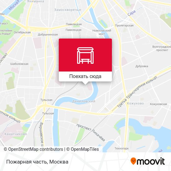 Карта Пожарная часть