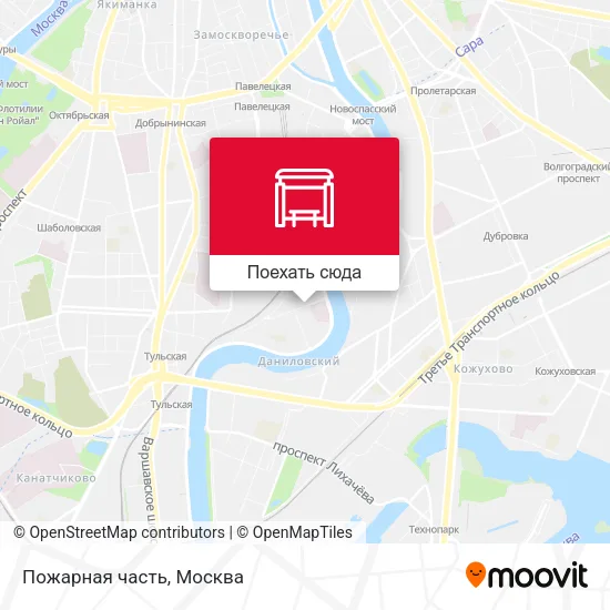 Карта Пожарная часть